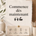Une femme méditant paisiblement, symbolisant le début d'une transformation personnelle.