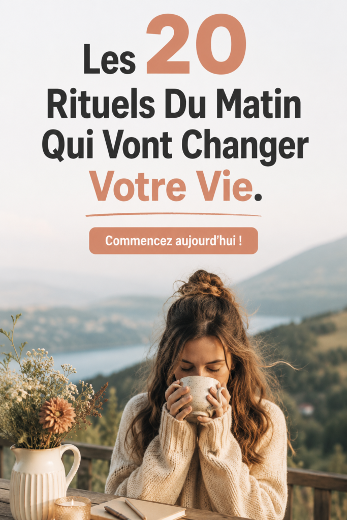 Femme réalisant une méditation matinale au lever du soleil.