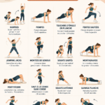 Femme en train de faire un exercice HIIT à la maison sans équipement