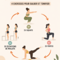 Femme en train de pratiquer des exercices écologiques pour galber ses jambes et fessiers.