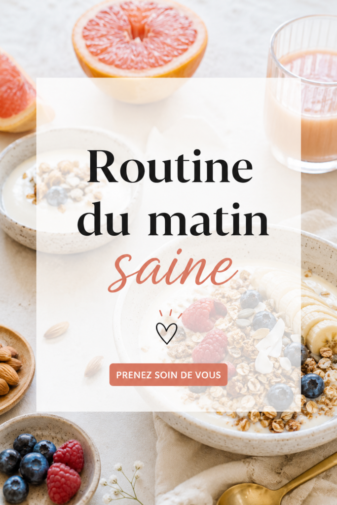 Femme se réveillant avec le sourire, prête à commencer une journée énergique après une routine matinale saine.