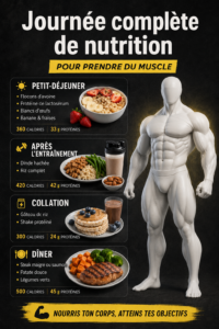 Femme préparant un repas riche en protéines pour la musculation