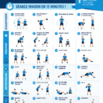 Femme pratiquant des exercices avec un kettlebell à la maison, démontrant l'entraînement musculaire et cardio.