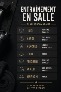 Femme souriante dans une salle de gym, prête à s'entraîner.