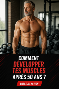Une femme de 50 ans en train de pratiquer des exercices de musculation à la maison, mettant l'accent sur sa force et sa détermination.