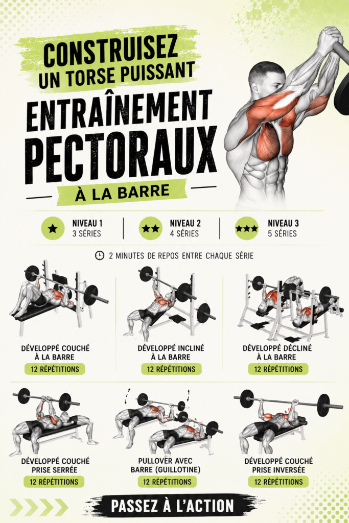 Femme ayant un entraînement au développé couché pour renforcer son torse.