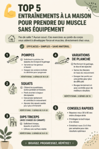 Femme faisant des exercices à la maison sans équipement