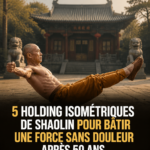 Femme pratiquant des exercices Shaolin pour renforcer sa force sans douleur après 50 ans.