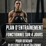 Illustration d'un plan d'entraînement fonctionnel pour femmes sur 4 jours