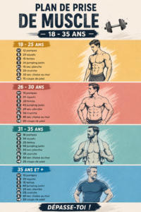 Jeune femme s'entraînant avec des poids dans une salle de sport, symbolisant un plan de musculation efficace.