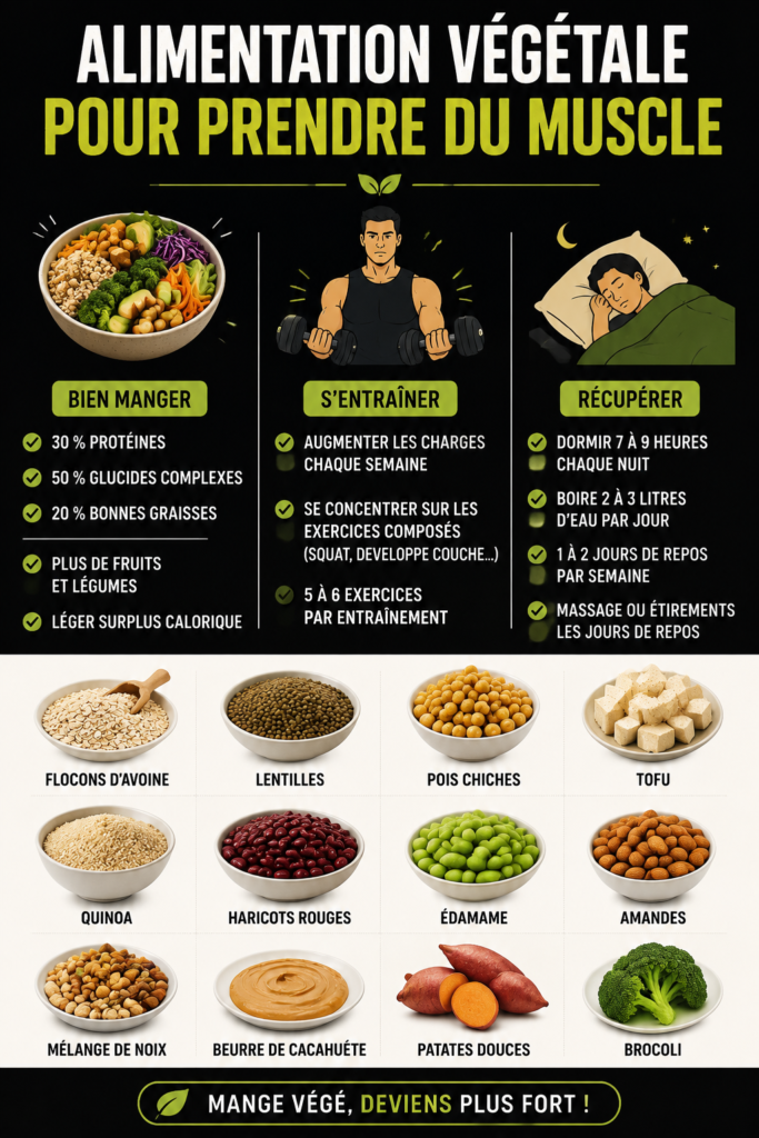 Un plat végétarien riche en protéines, parfait pour le développement musculaire.