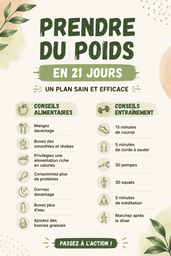 Une assiette équilibrée remplie d'aliments nutritifs pour prendre du poids