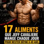 Aliments sains sur une table, représentant le régime alimentaire de Jeff Cavaliere.