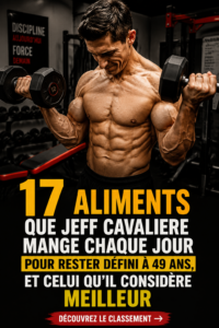 Aliments sains sur une table, représentant le régime alimentaire de Jeff Cavaliere.