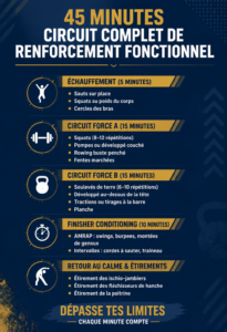 Circuit d'entraînement fonctionnel complet pour femmes