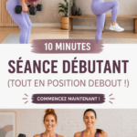 Femme réalisant un entraînement debout de 10 minutes