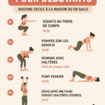 Femme réalisant un exercice de musculation à domicile pour débutants