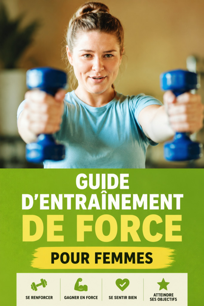 Femme s'entraînant avec des poids en salle de gym pour un entraînement en force