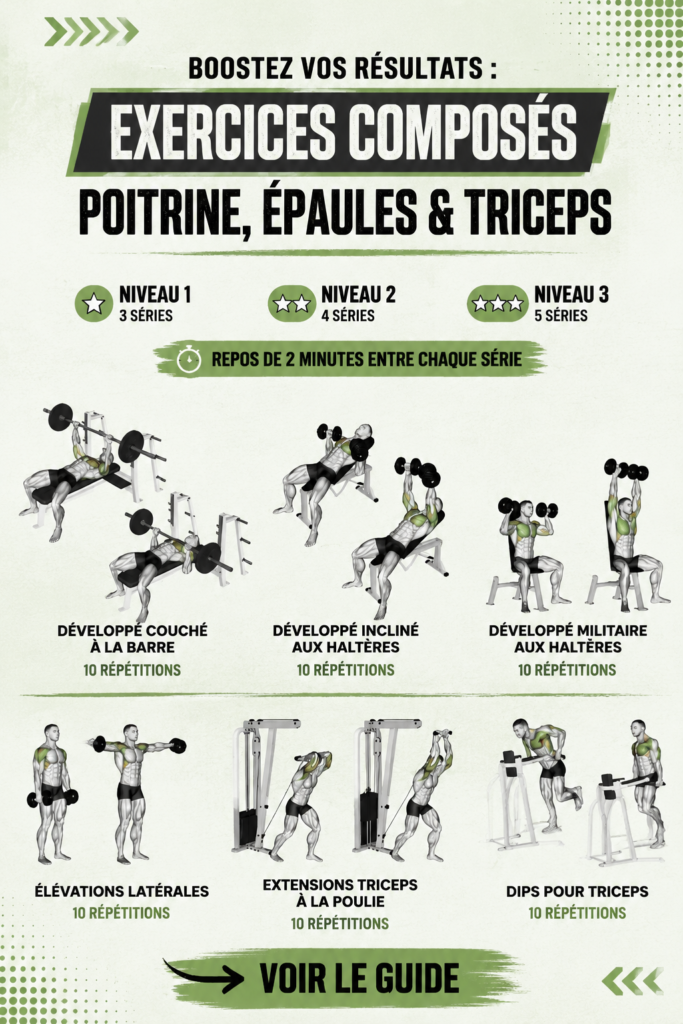 Femme effectuant des exercices de musculation pour le haut du corps
