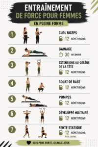 Femme pratiquant l'entraînement musculaire dans une salle de sport