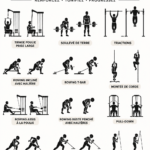 Femme en train de faire des exercices de renforcement pour le haut du corps à la maison