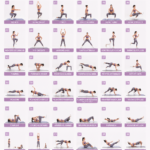 Femme pratiquant des exercices au poids du corps à la maison.