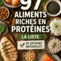 Une assiette colorée avec divers aliments riches en protéines pour une nutrition équilibrée.