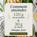 Des plats sains riches en protéines et en fibres sur une table