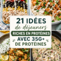 Un plat coloré avec du poulet grillé, des légumes frais et des légumineuses, riche en protéines.