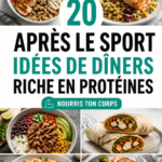 Recettes de dîners sains et riches en protéines après le gymnase
