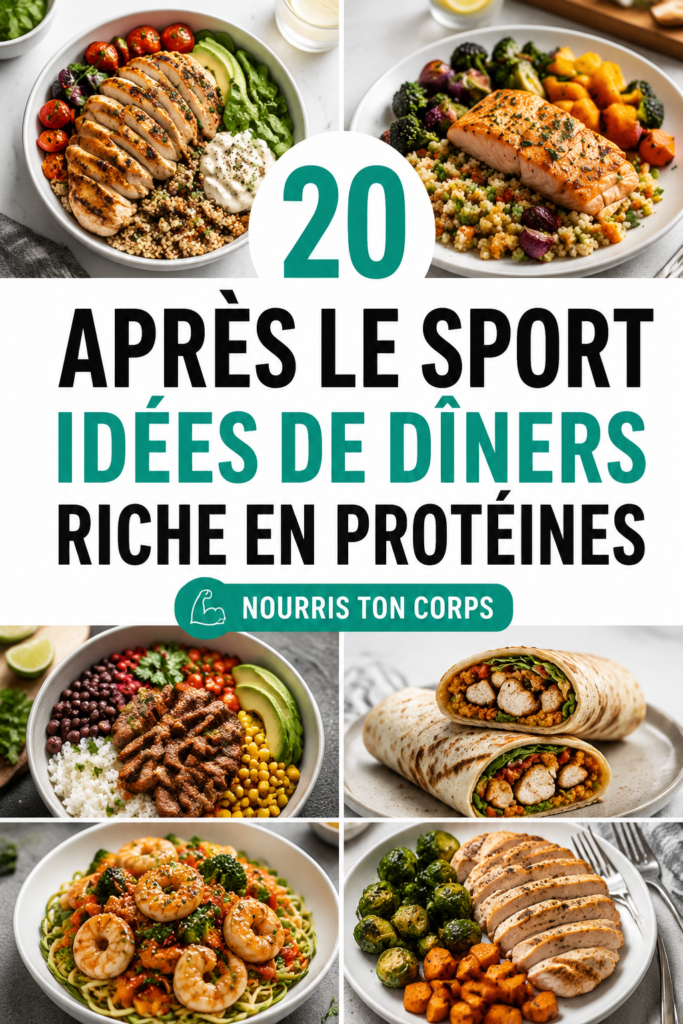 Recettes de dîners sains et riches en protéines après le gymnase
