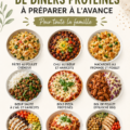 Recettes de dîners riches en protéines pour toute la famille.