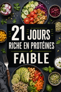 Une assiette de repas faibles en glucides avec des légumes frais et des protéines