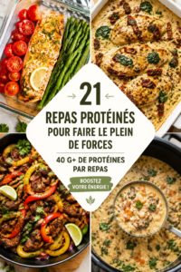 Recettes de repas protéinés : un dîner savoureux et équilibré