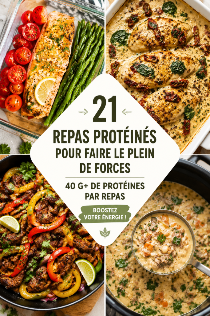 Recettes de repas protéinés : un dîner savoureux et équilibré