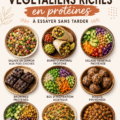 Repas végétalien riche en protéines avec quinoa et légumes