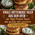 Talers de fromage blanc croustillants sur une assiette, parfaits pour un en-cas sain.