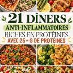 Un plat coloré et sain avec des protéines, légumes et épices anti-inflammatoires.