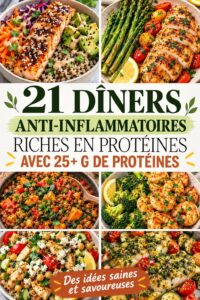 Un plat coloré et sain avec des protéines, légumes et épices anti-inflammatoires.