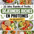 Un plat appétissant de salade riche en protéines avec des légumes frais.