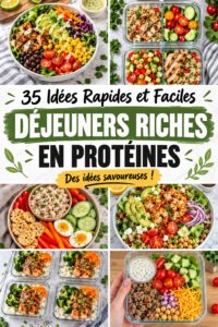 Un plat appétissant de salade riche en protéines avec des légumes frais.