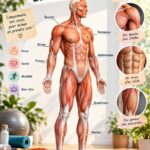 Illustration des muscles du corps humain, mettant en valeur les principaux groupes musculaires pour le fitness.