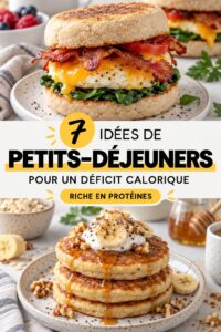 Un petit déjeuner équilibré avec un bol de yaourt et des fruits frais. Idéal pour commencer la journée léger.