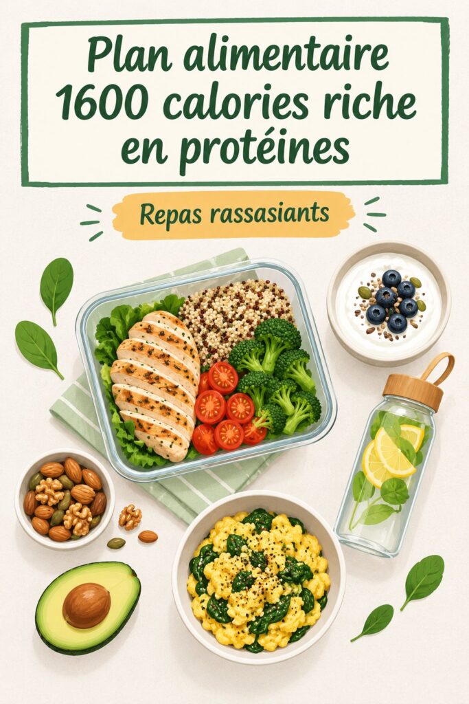 Un plat appétissant avec du oatmeal et des bouchées Caprese, représentant un repas équilibré riche en protéines.