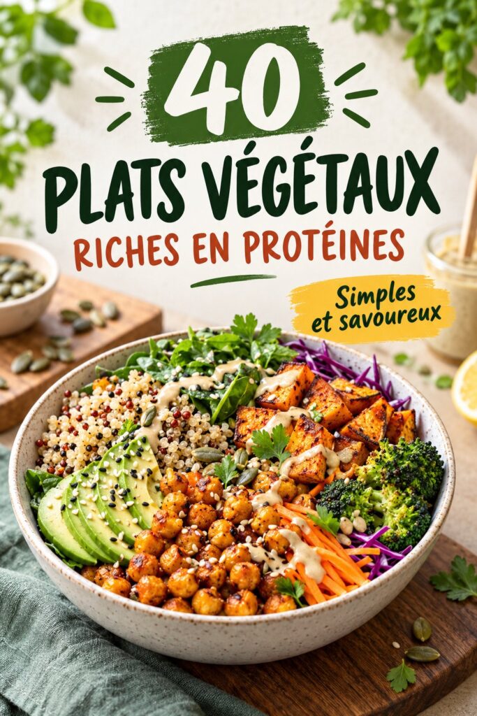 Repas végétalien riche en protéines préparé dans un pot