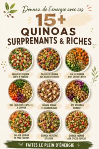 Recettes de quinoa colorées et nutritives pour améliorer votre énergie.