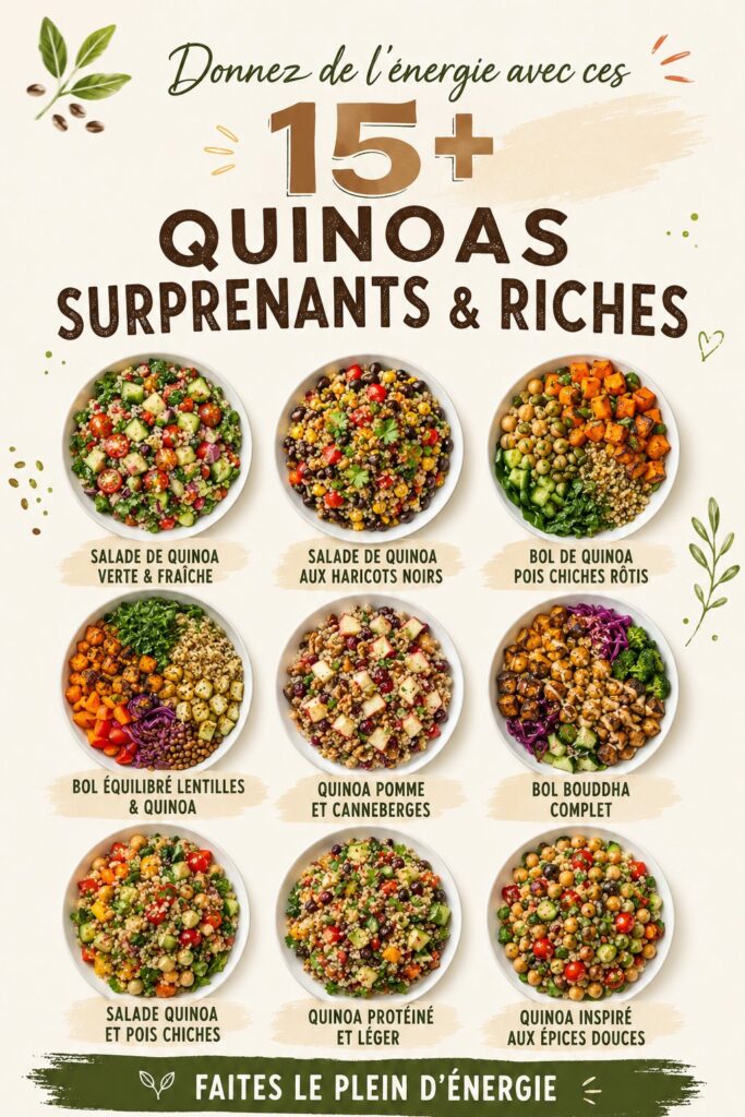 Recettes de quinoa colorées et nutritives pour améliorer votre énergie.