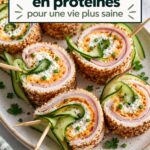 Une assiette colorée de recettes riches en protéines pour une alimentation saine.