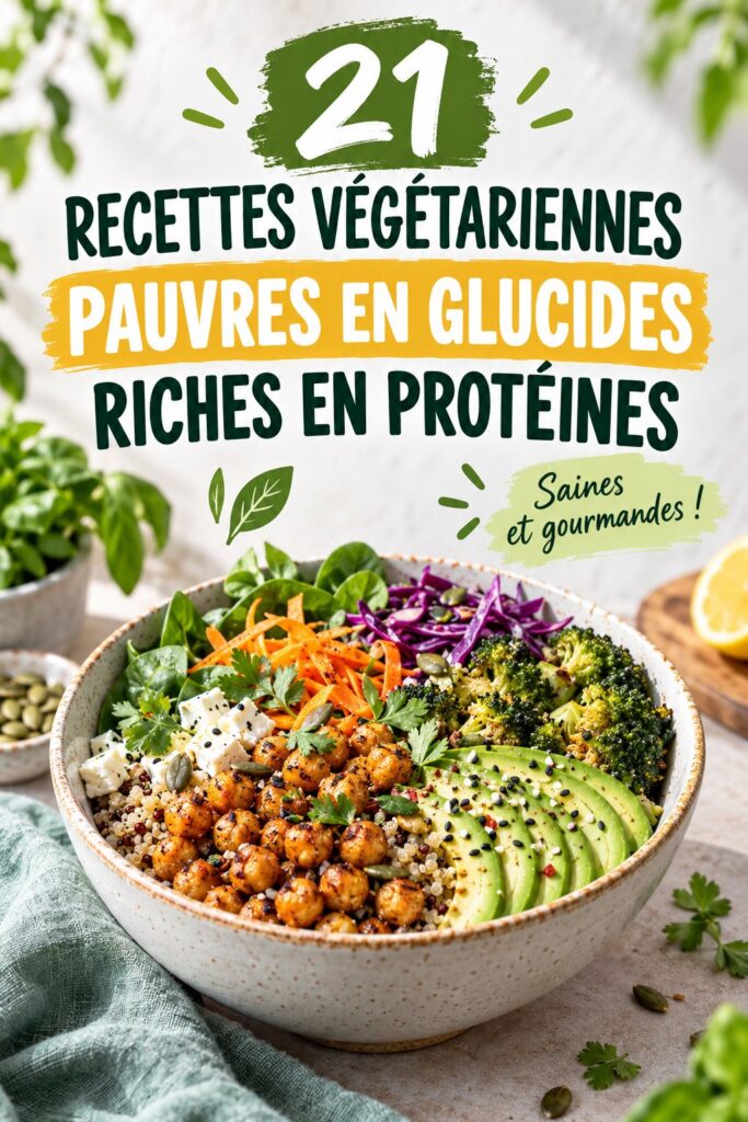 Recette végétarienne avec des légumes frais et des protéines végétales.