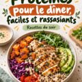 Un bowl protéiné coloré avec des légumes frais et des grains, prêt pour le dîner